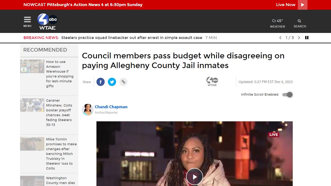 Pay for Allegheny County Jail inmates in new budget