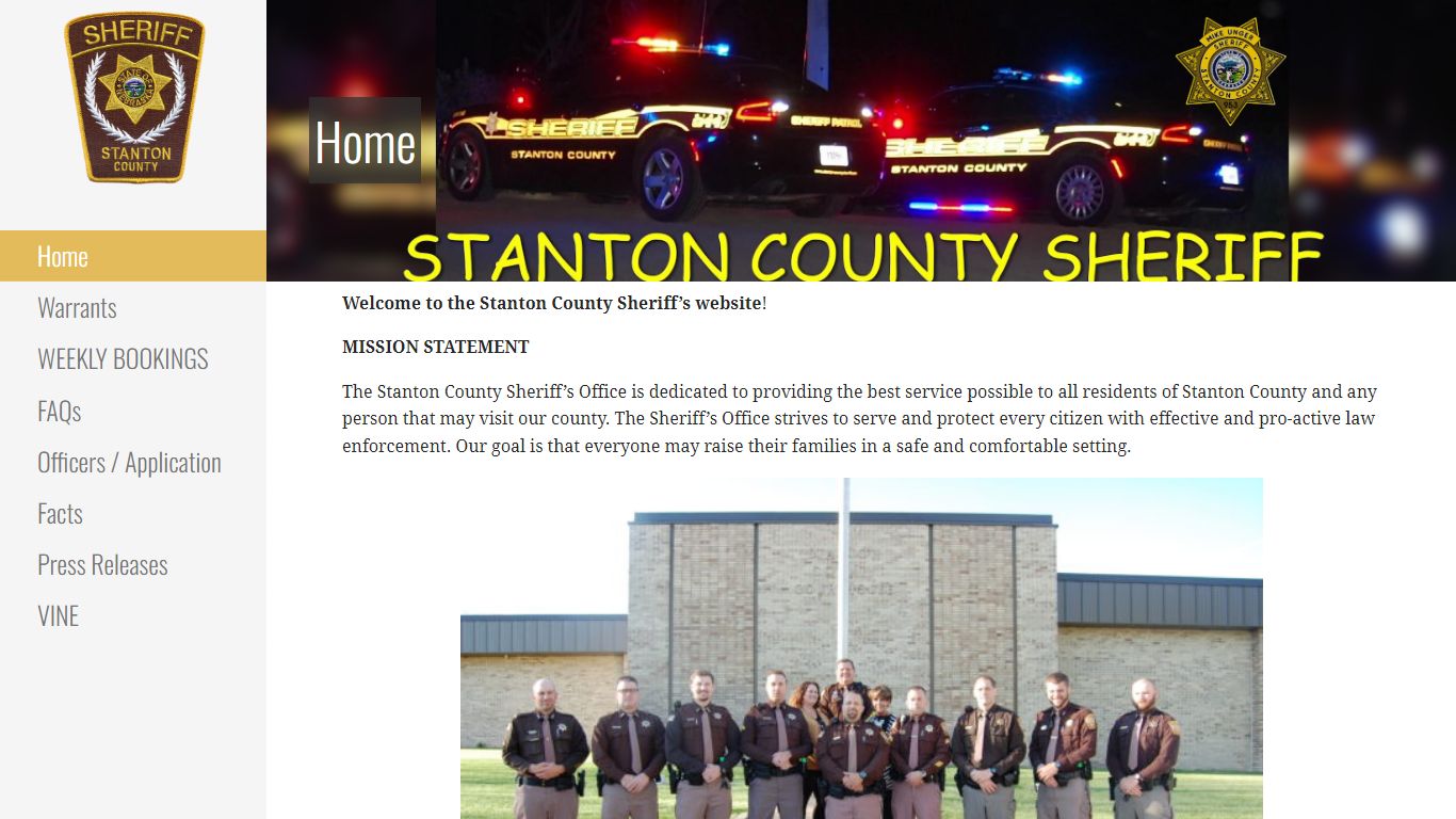 Stanton County Sheriff – Stanton County Sheriff's Office – Stanton ...