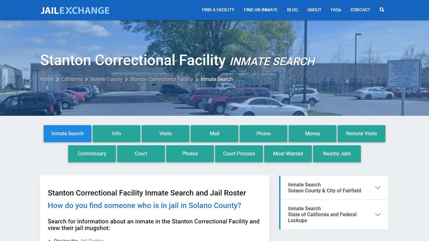 Stanton Correctional Facility Inmate Search - Jail Exchange